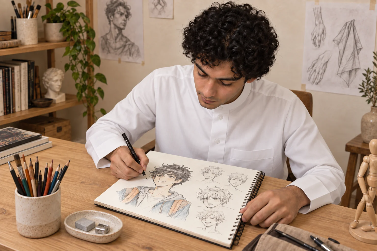 مشهد فني توضيحي من الأكاديمية العربية